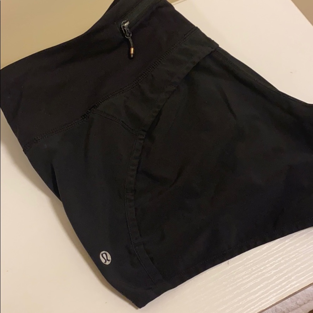 Black Lululemon Running Shorts